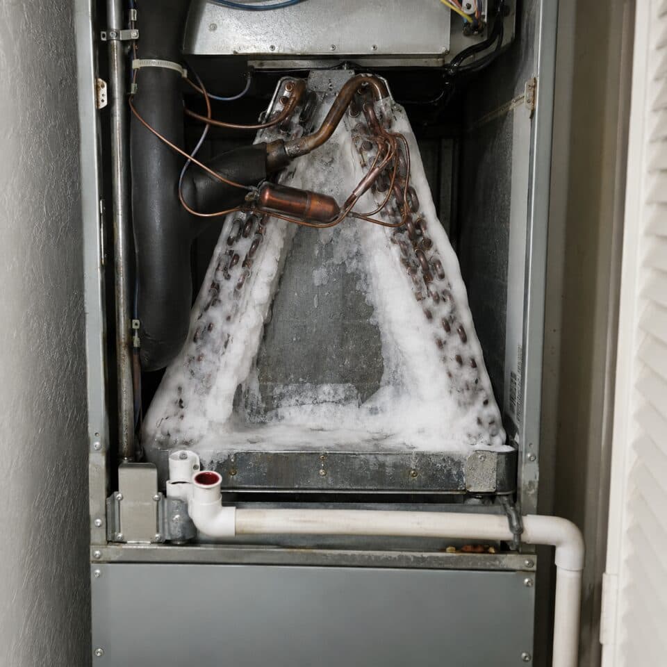 Frozen Coil air conditioning repair issue