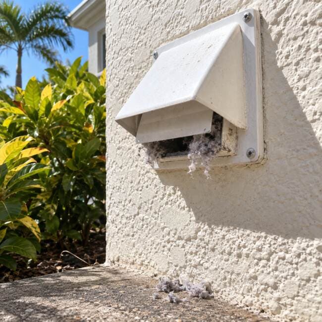 Remove lint and debris